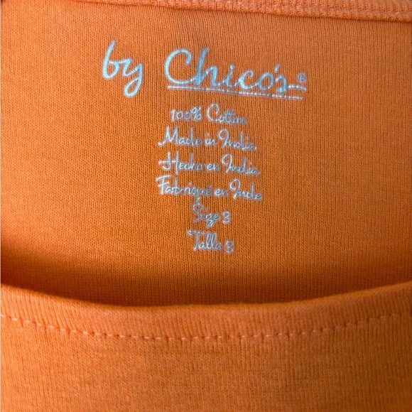 Chico's Orange Hanna Boat Tank Sleeveless Top NWT - Picture 2 of 5